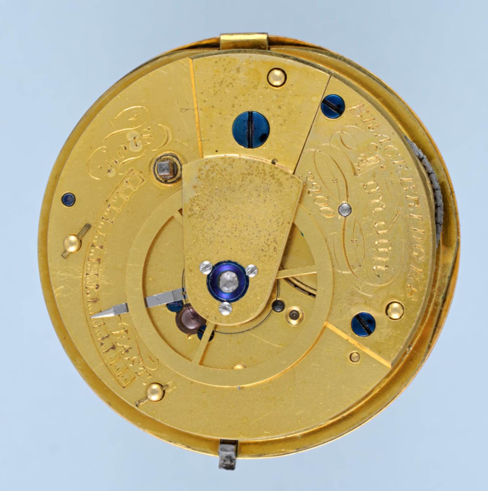 Turquoise Set Gold English Cylinder