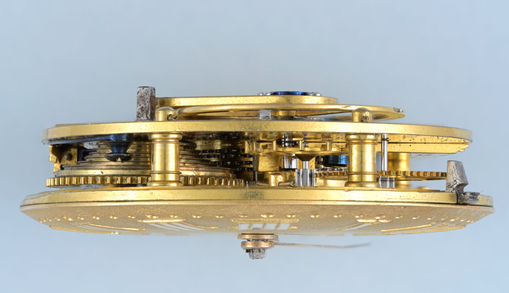 Turquoise Set Gold English Cylinder