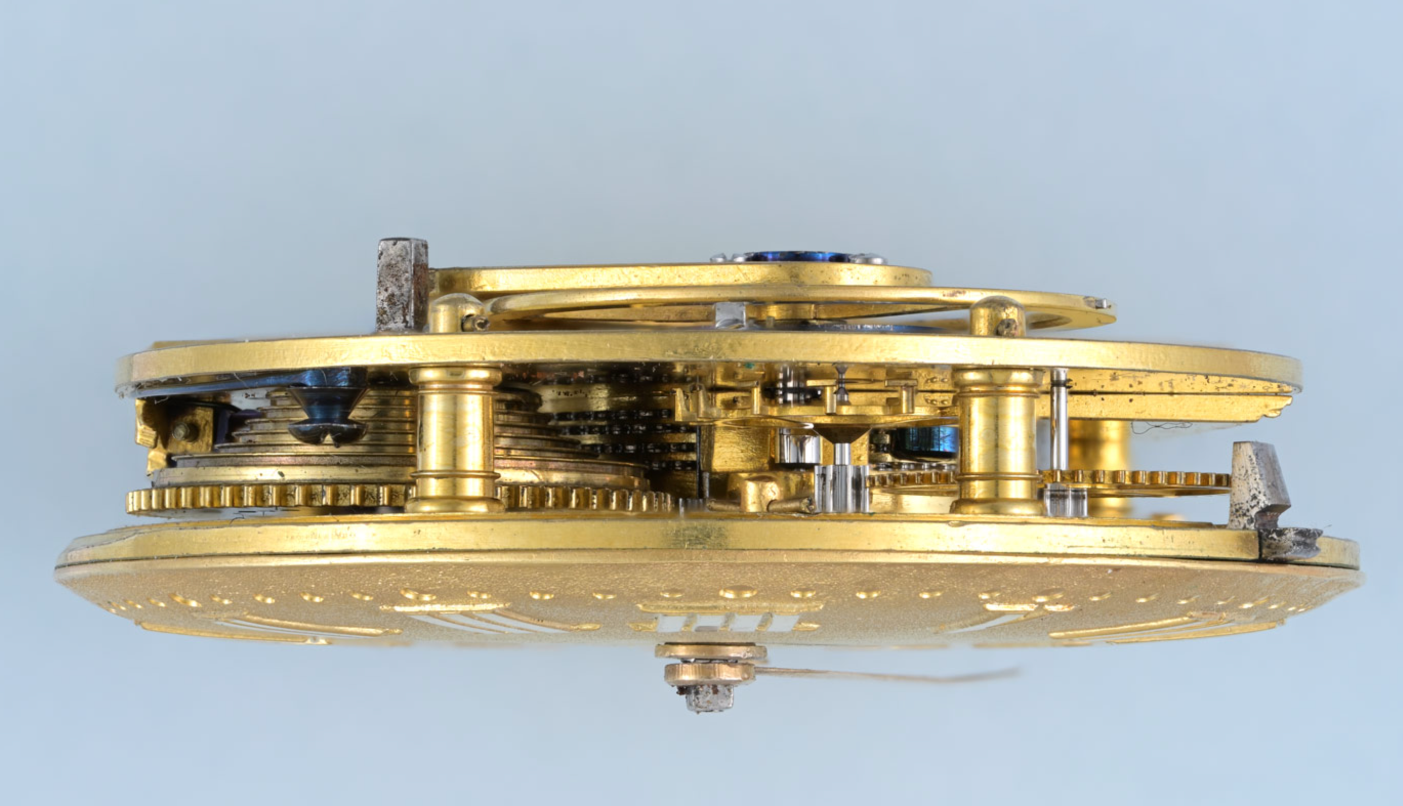 Turquoise Set Gold English Cylinder