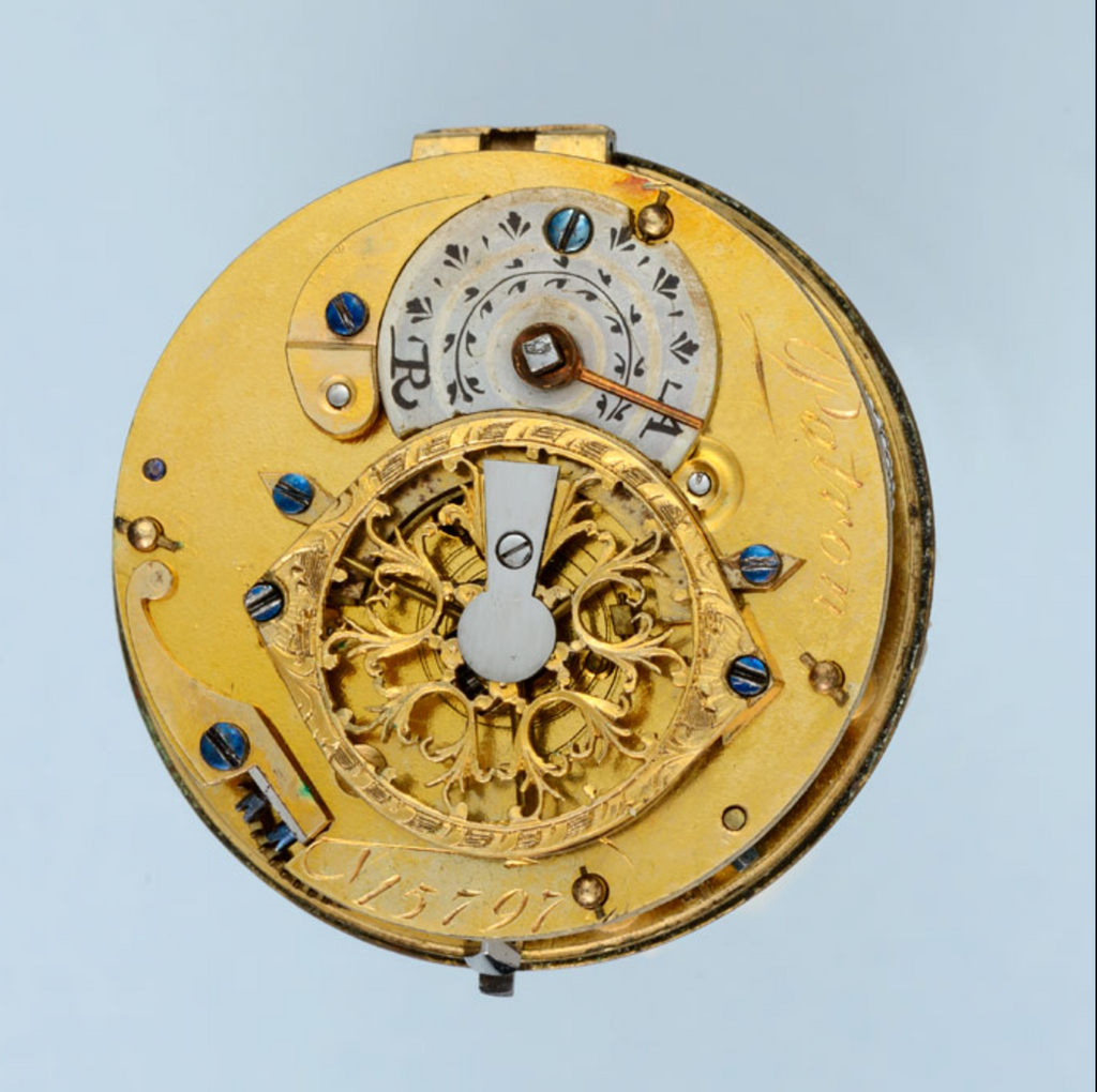 Pearl Set Gold and Enamel Verge