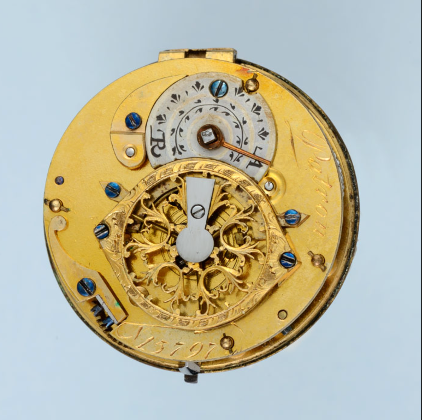 Pearl Set Gold and Enamel Verge