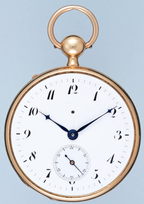 Gold Swiss Quarter Repeating Ruby Cylinder