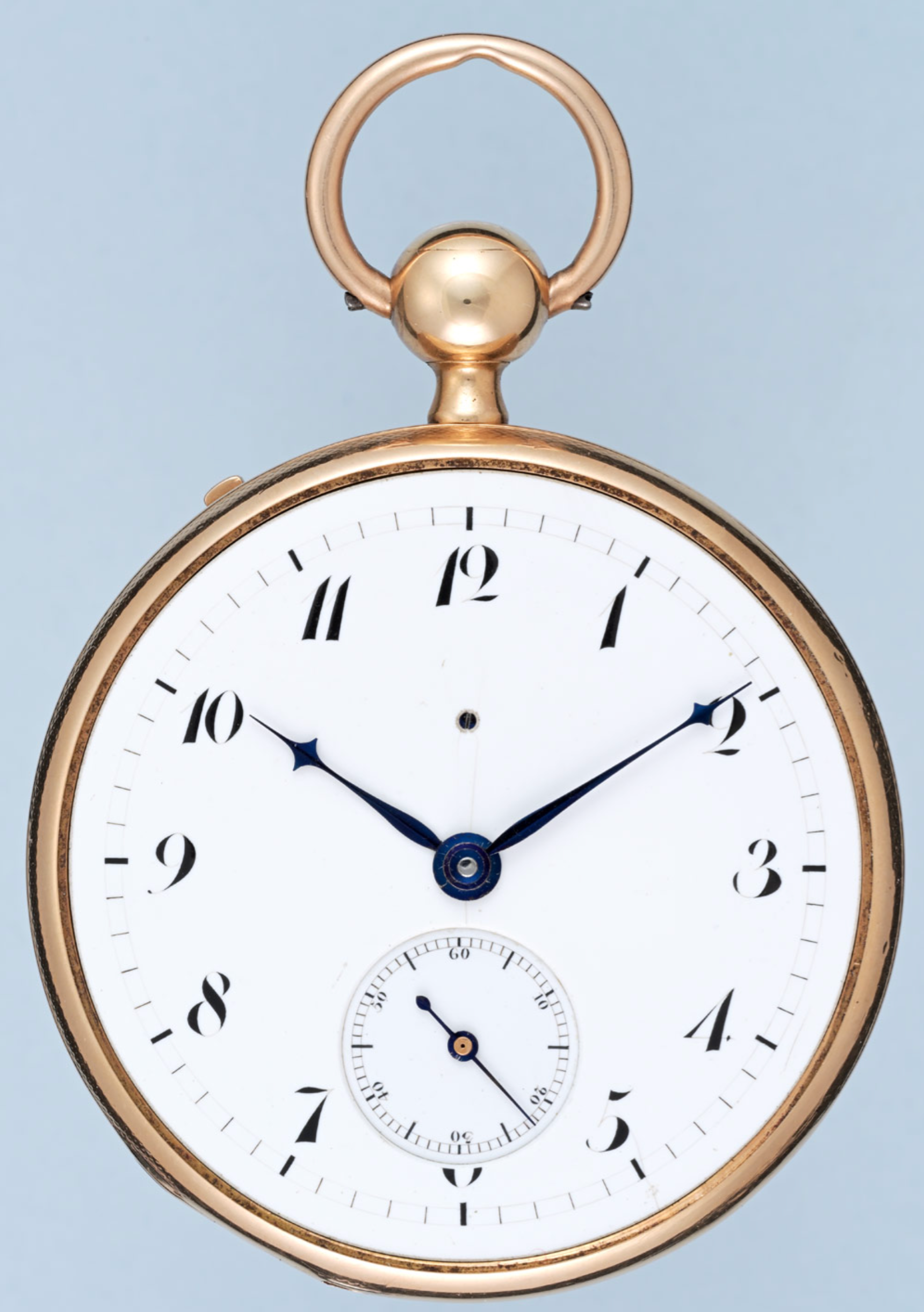 Gold Swiss Quarter Repeating Ruby Cylinder