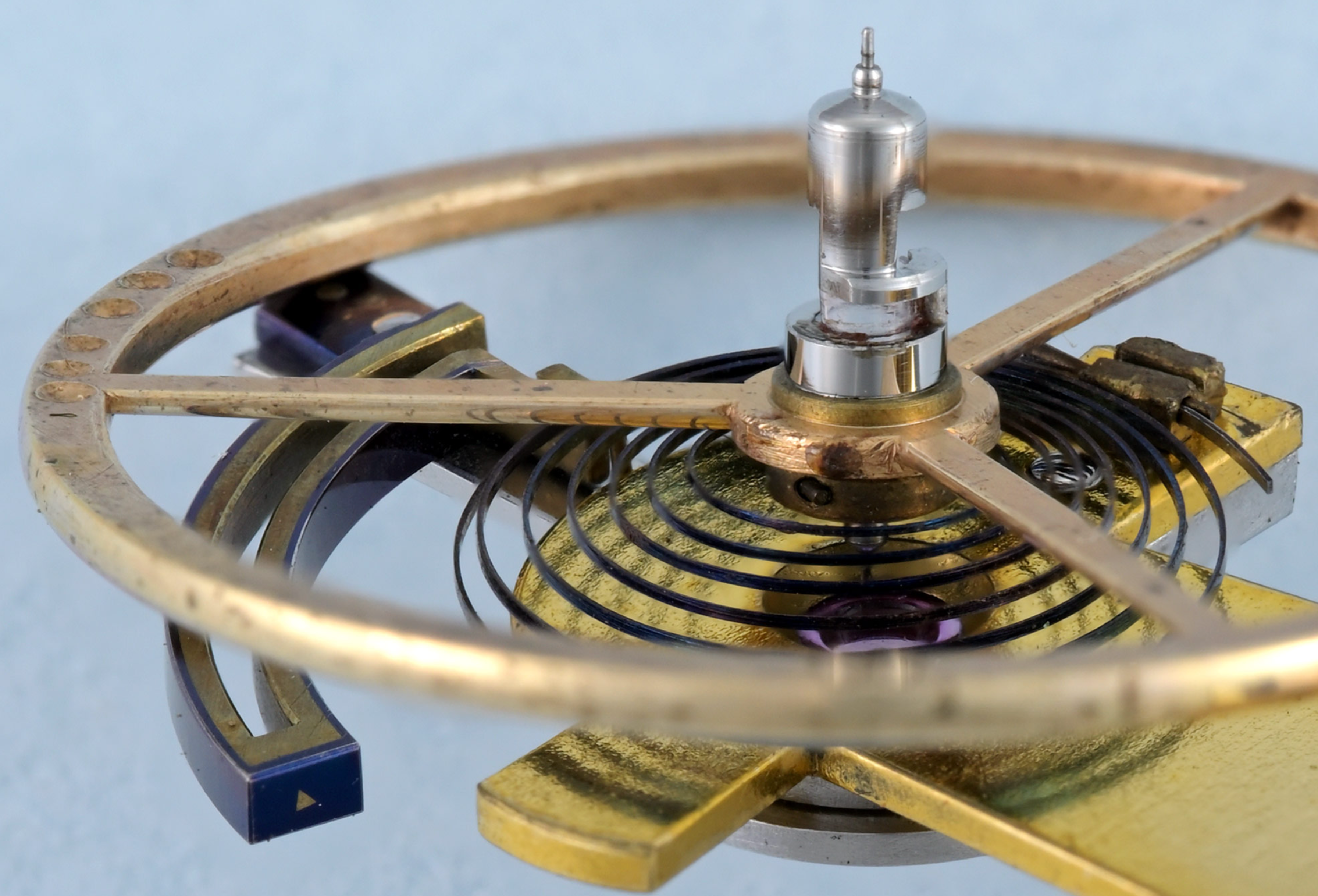 Gold Swiss Quarter Repeating Ruby Cylinder