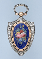 Rare Diamond Set Visible Balance Pendant Watch