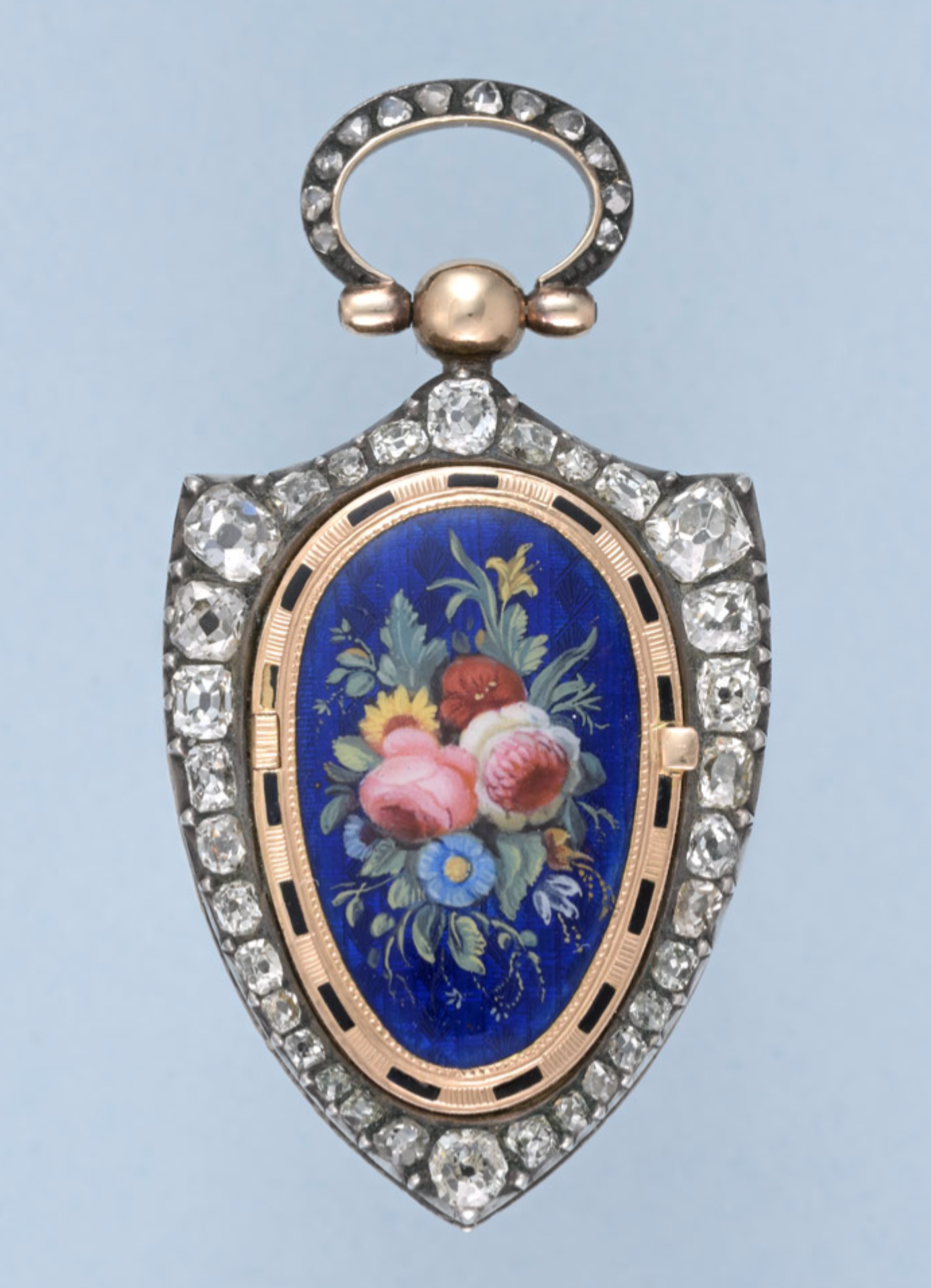 Rare Diamond Set Visible Balance Pendant Watch