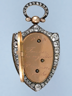 Rare Diamond Set Visible Balance Pendant Watch