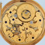 Chinese Market Gold and Enamel Captains Watch