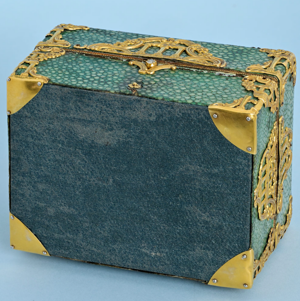 Chinese Market Shagreen Box with Watch