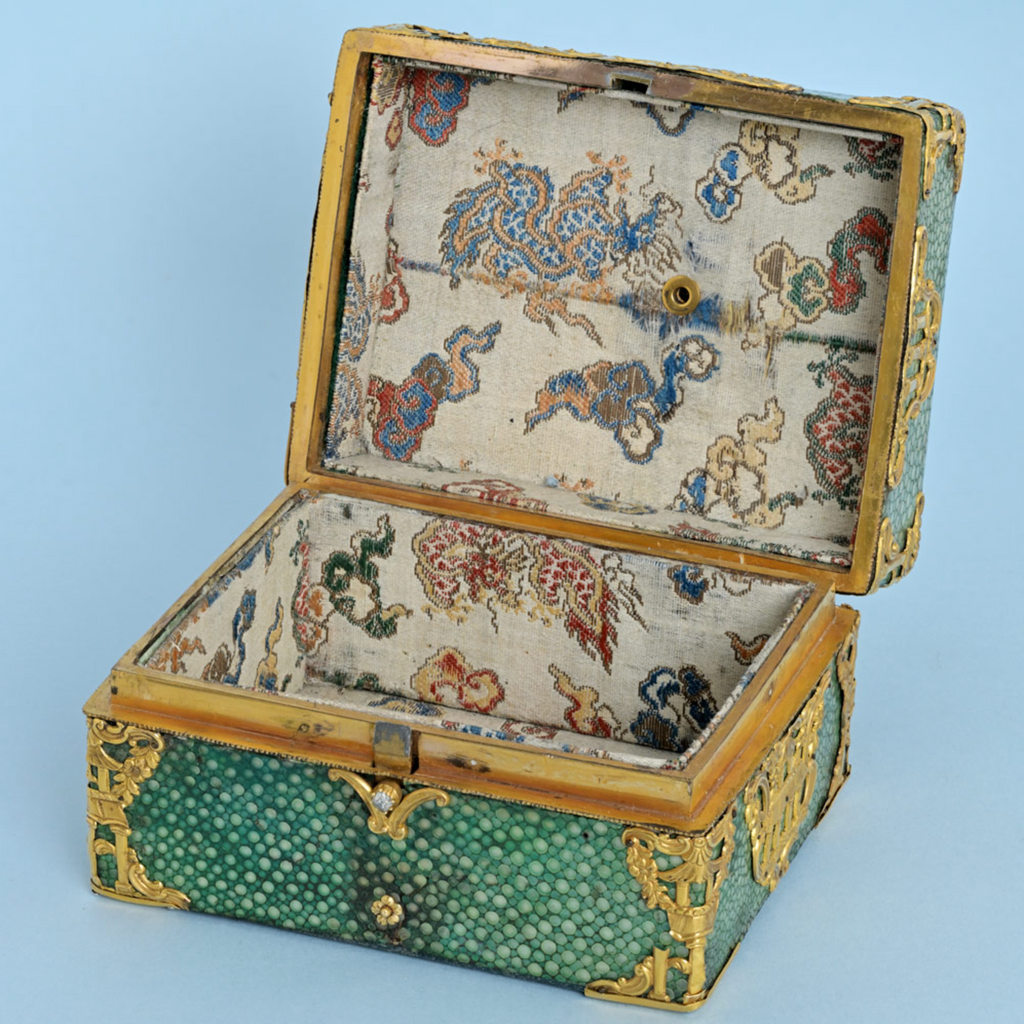 Chinese Market Shagreen Box with Watch