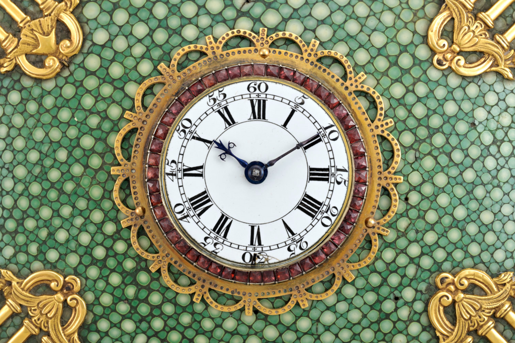 Chinese Market Shagreen Box with Watch