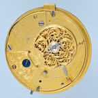 Pearl Set Gold and Enamel Cylinder with Chatelaine