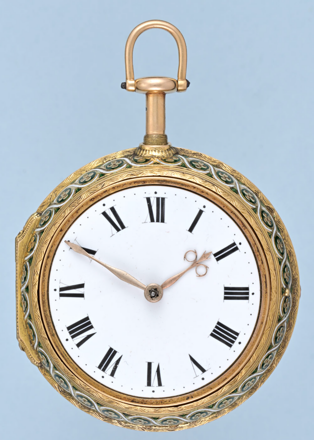Gold and Enamel Repeater with Chatelaine