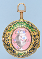 Gold and Enamel Repeater with Chatelaine