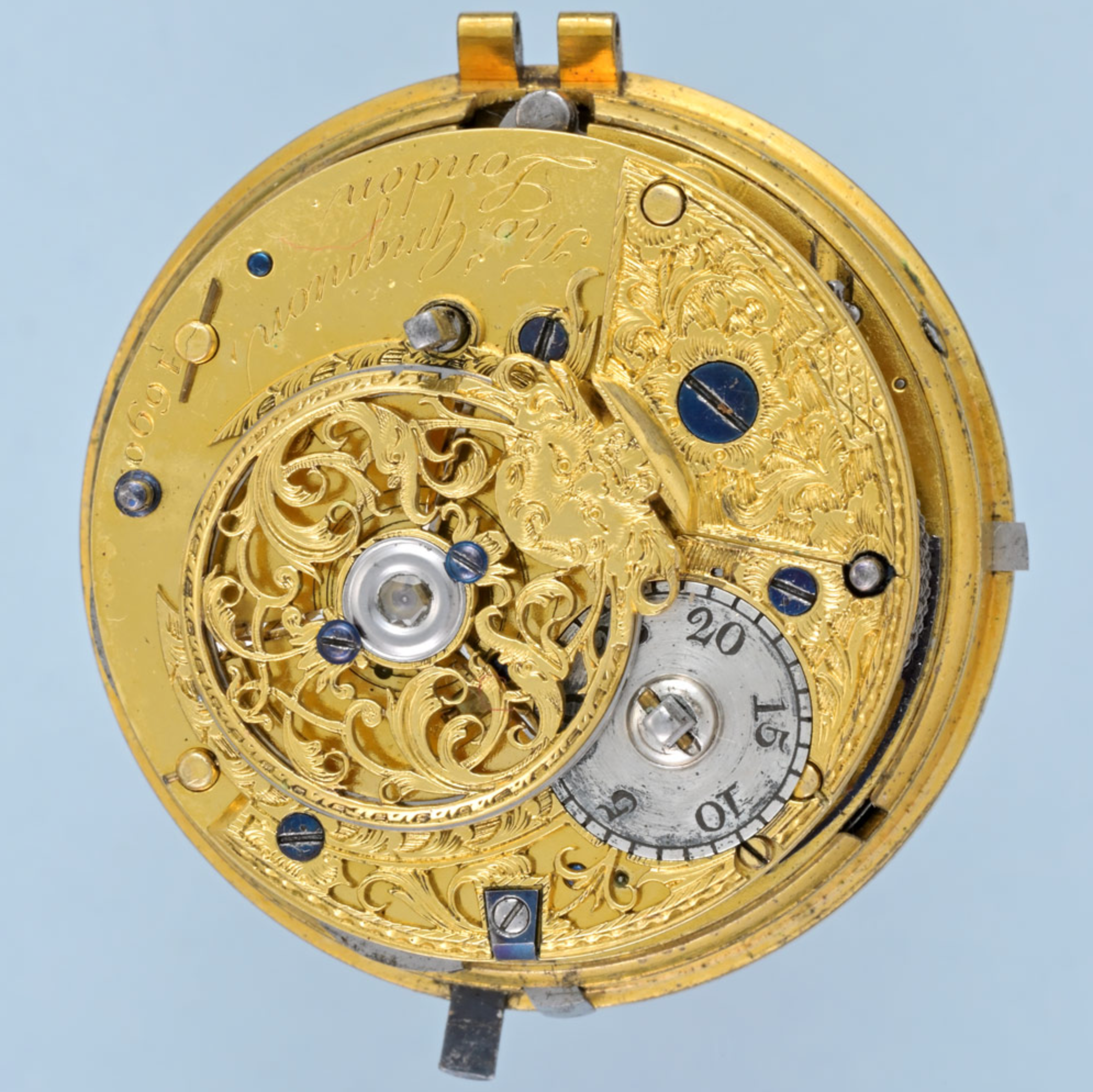 Gold and Enamel Repeater with Chatelaine