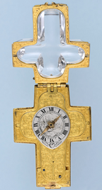 Early Rock Crystal Crucifix Watch