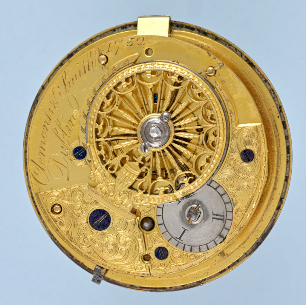 Pearl and Diamond Set Irish Verge with Chatelaine