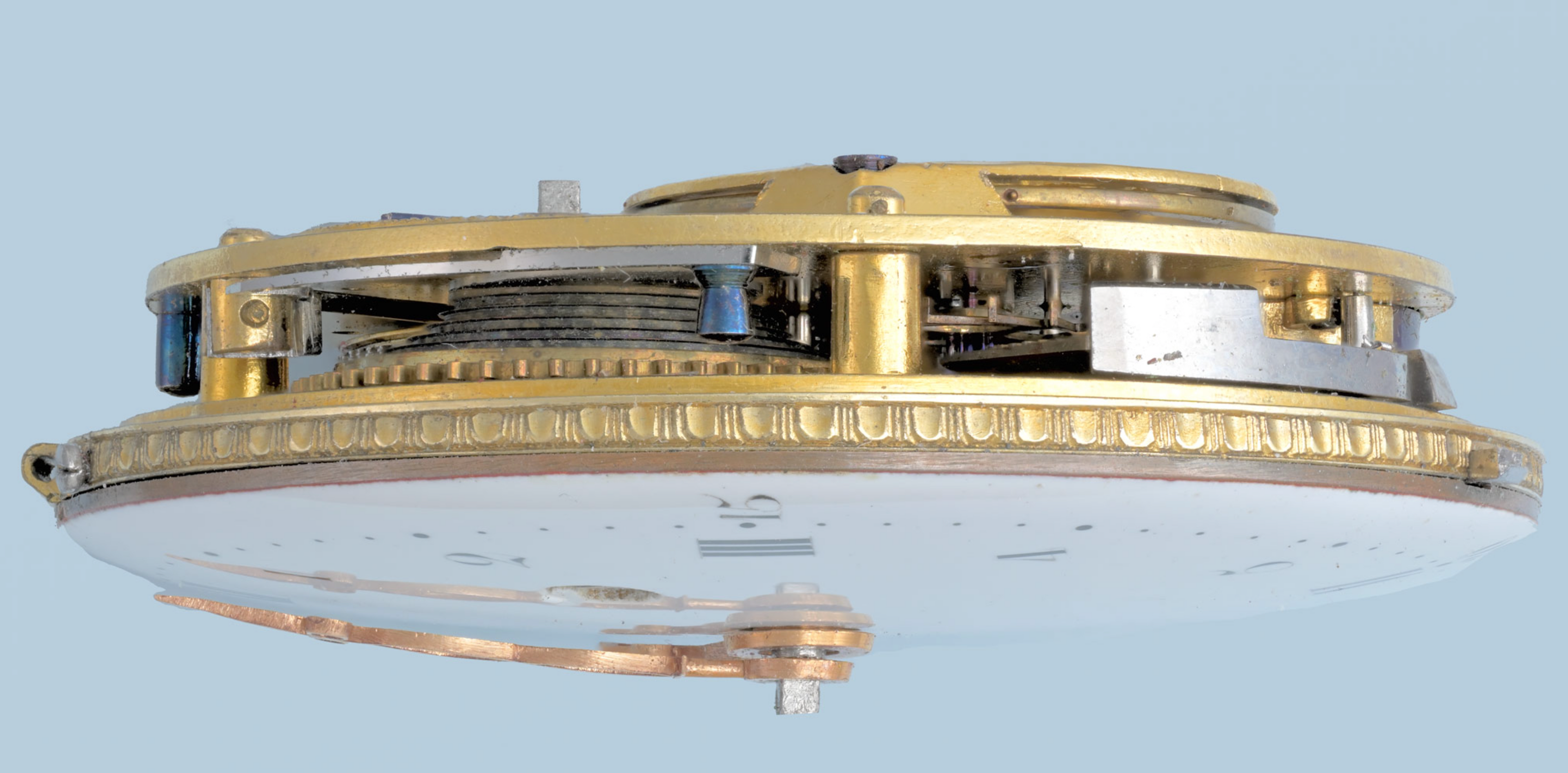 Gold and Enamel Chatelaine Repeating Virgule