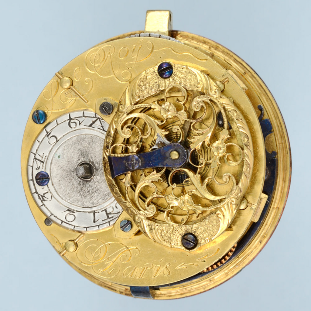 Rare Gold Decorated Watch and Chatelaine