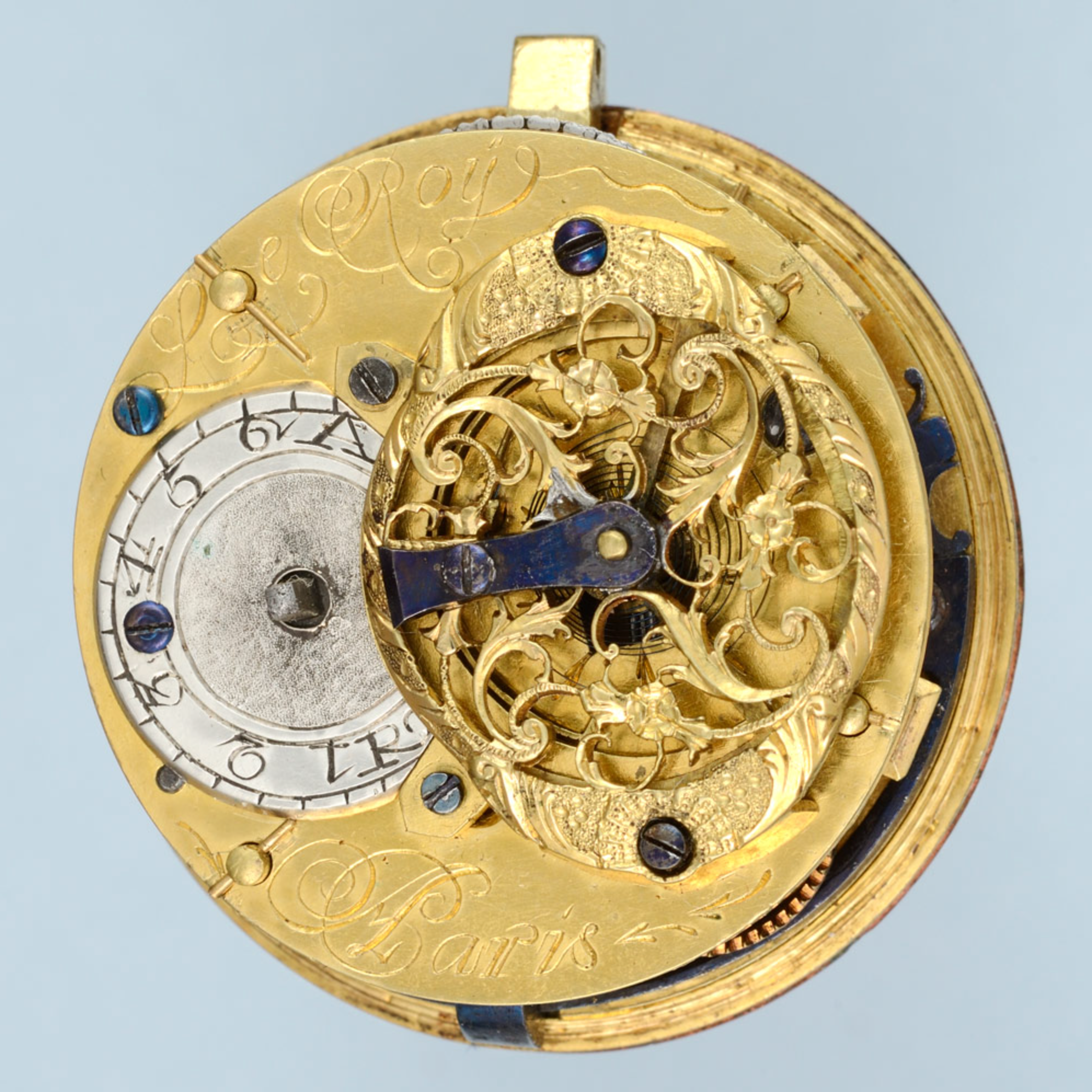 Rare Gold Decorated Watch and Chatelaine