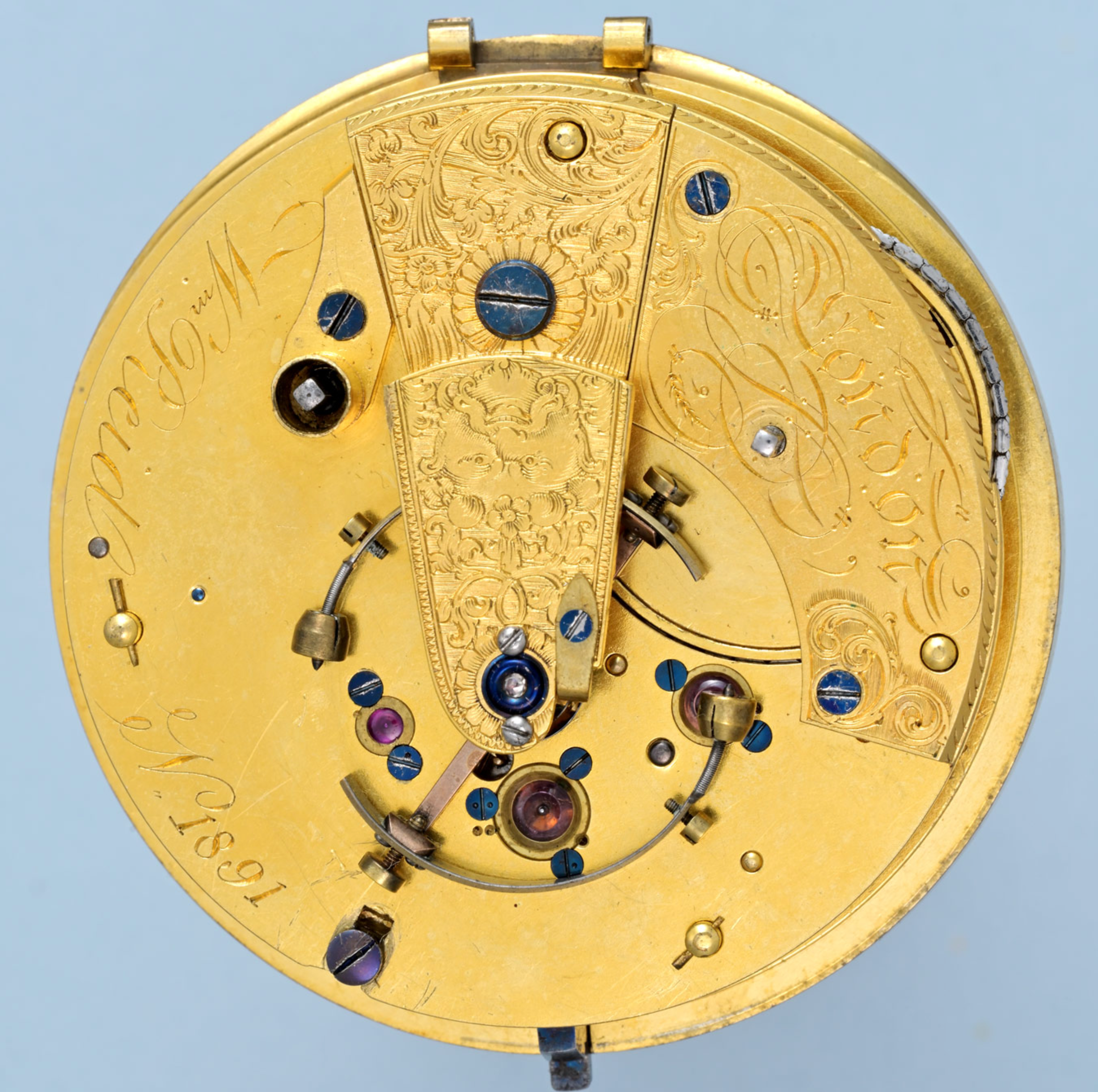 Large Silver English Pocket Chronometer