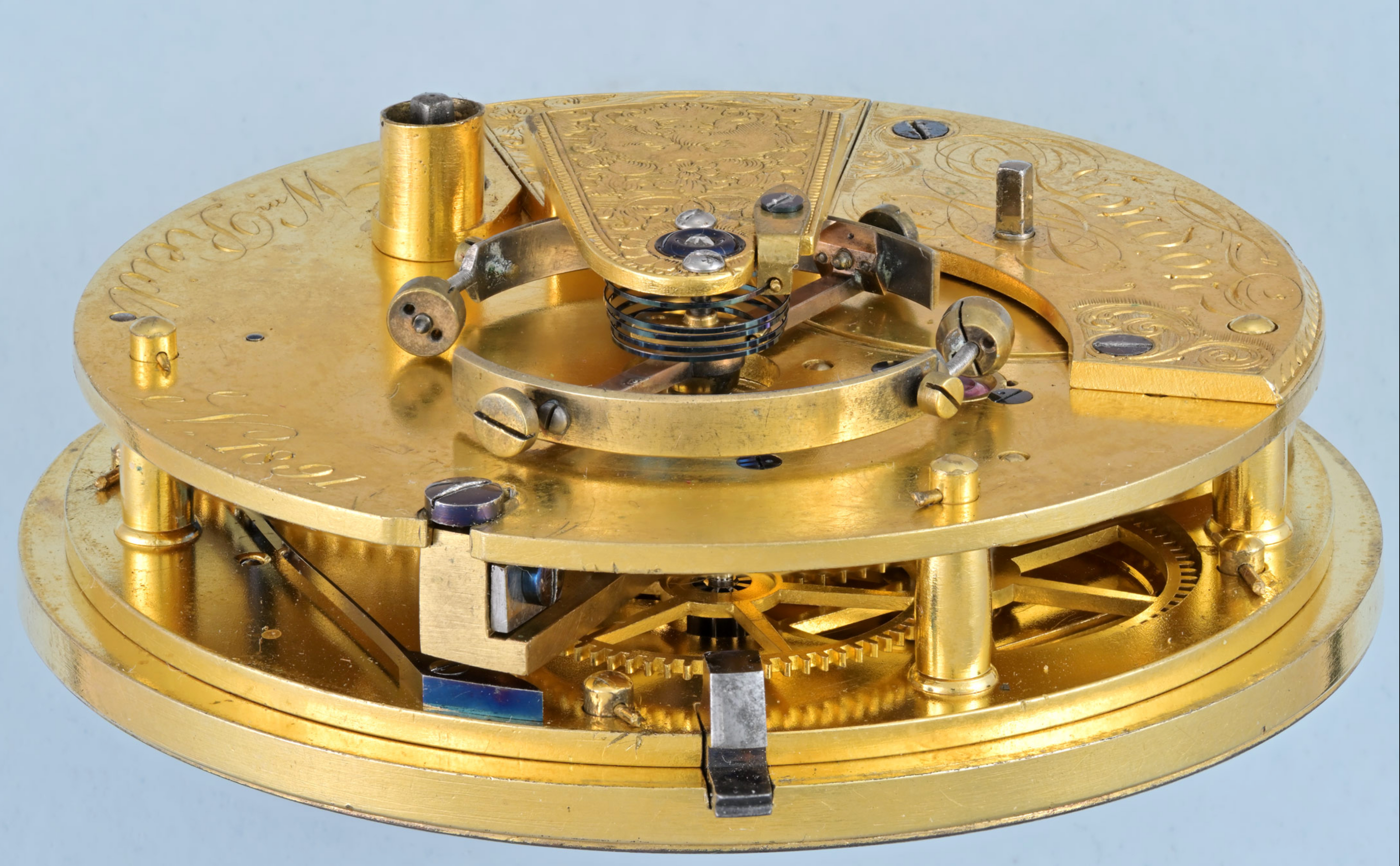 Large Silver English Pocket Chronometer