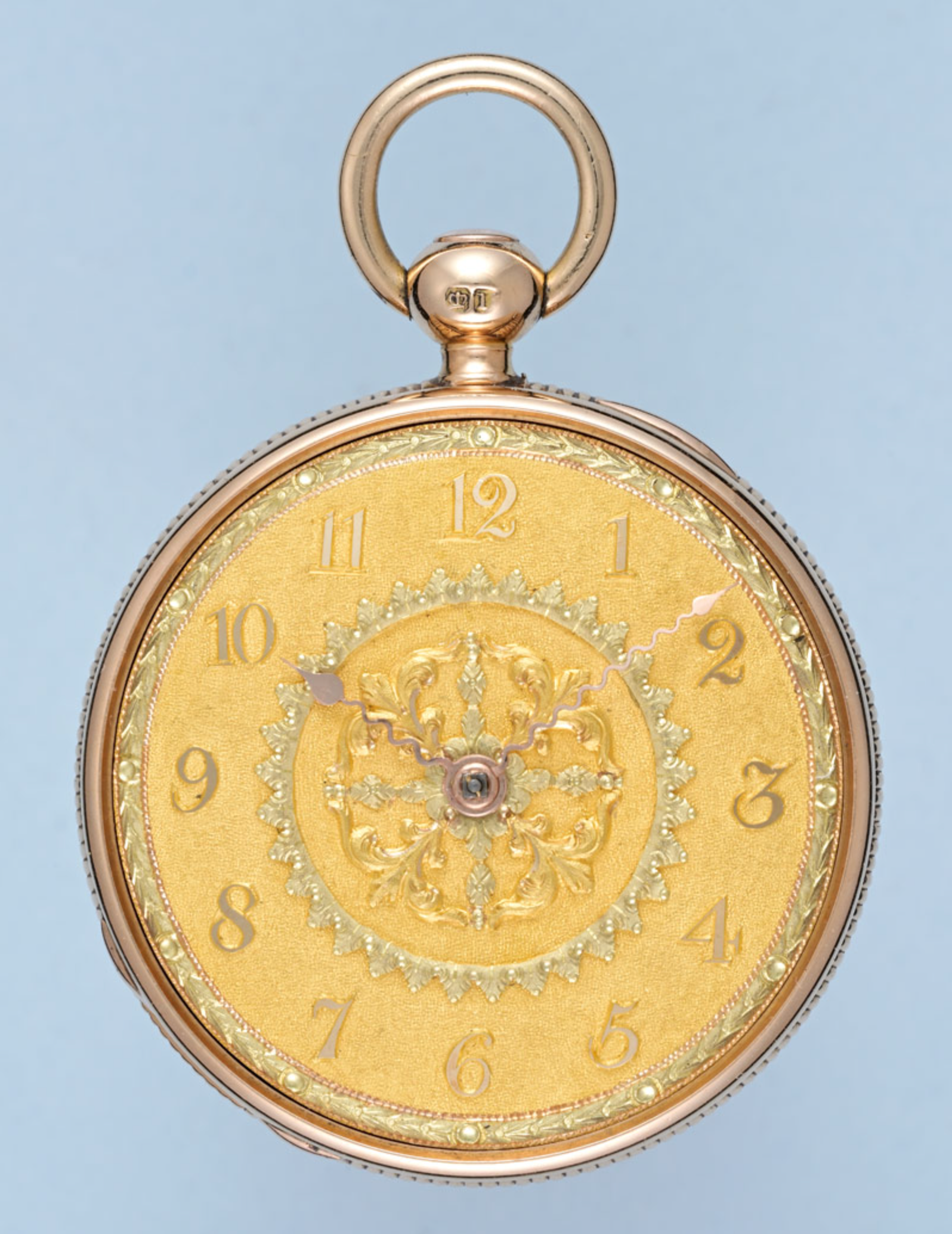 English Cylinder with Fine Gold Dial